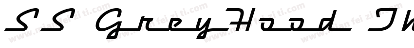 SS GreyHood Three字体转换